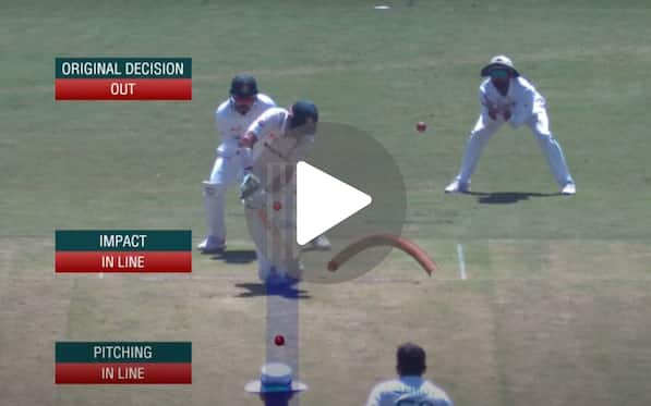 [Watch] Shan Masood Wastes A DRS Review After Mehidy Traps Him With A Beauty